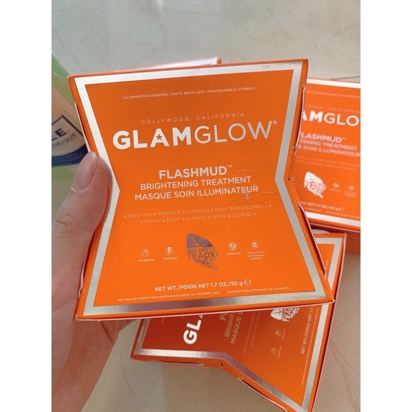 Mặt nạ đất sét trắng da Glamglow Flashmud