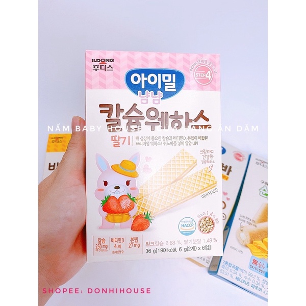 Bánh ILDONG cho bé từ 9 tháng - bánh ngũ cốc , bánh xốp cho bé ăn dặm