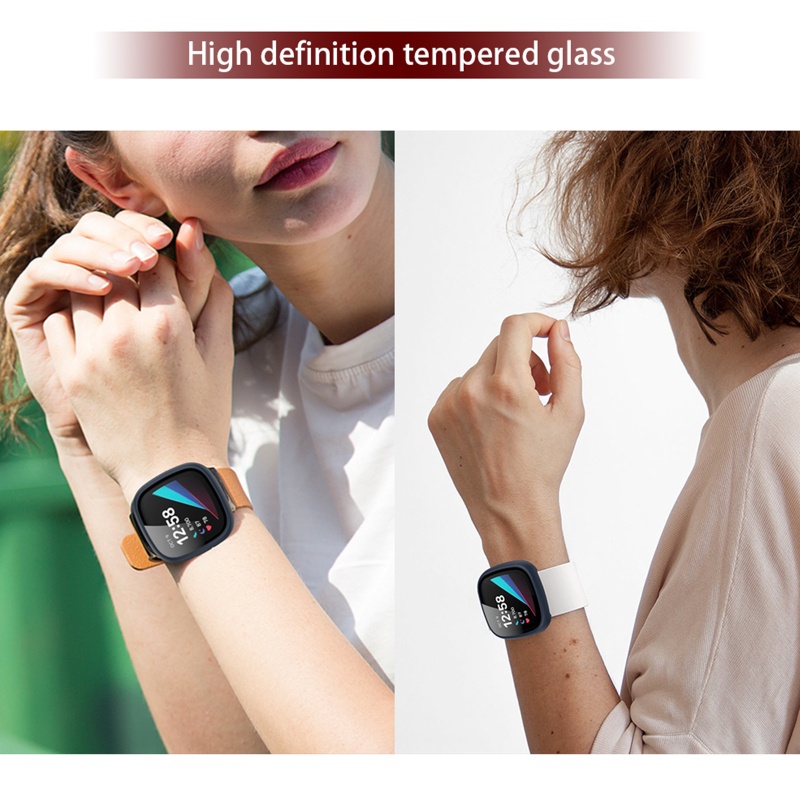 Ốp Bảo Vệ Mặt Đồng Hồ Thông Minh Chống Trầy Bằng PC Cho Versa3 / Sense