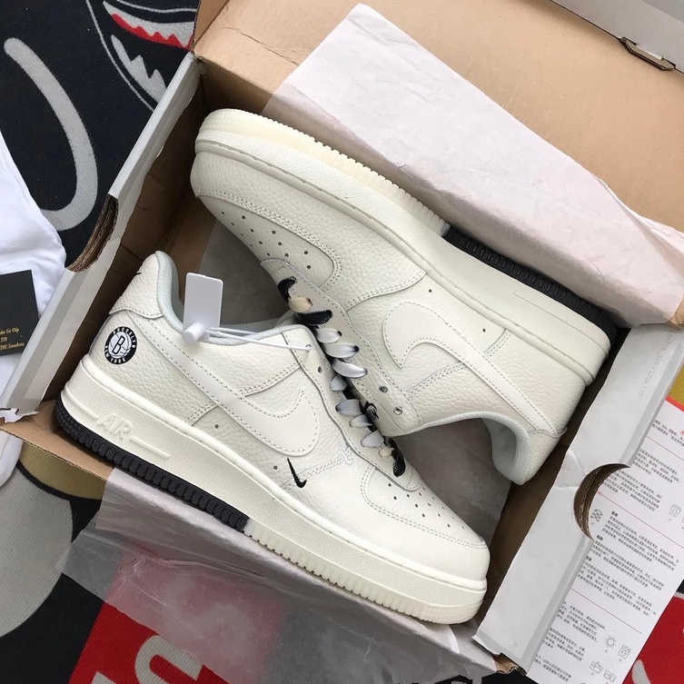 Giày Sneaker Nam Nữ Âm Dương,Giày Sneaker Brooklyn Kem