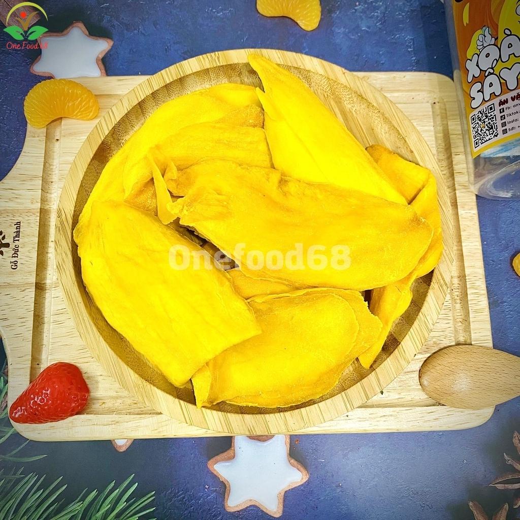 Xoài Sấy Dẻo Không Đường Hàng Nhập Khẩu Nguyên Miếng,  Trái Cây Sấy Dẻo Món Ăn Vặt Ngon Onefood68