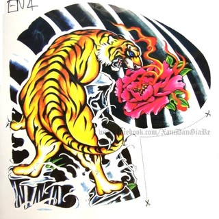 Xăm dán ôm tay và ngực EN4