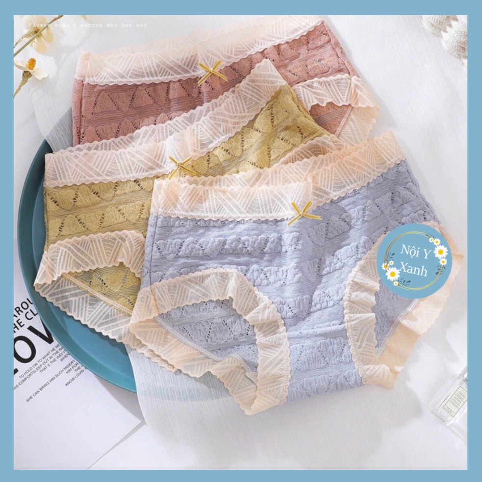 Quần Lót Ren Màu Dễ Thương Mềm Mịn Mẫu Mới Hot 258 nội y xanh giá rẻ, chất đẹp