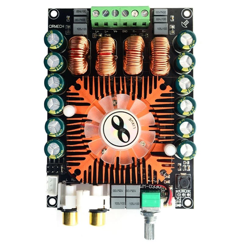 1 Bảng Mạch Khuếch Đại Âm Thanh Kỹ Thuật Số Công Suất Cao Btl220W DC 12V-36V Tda7498E 2.0 2 * 160W