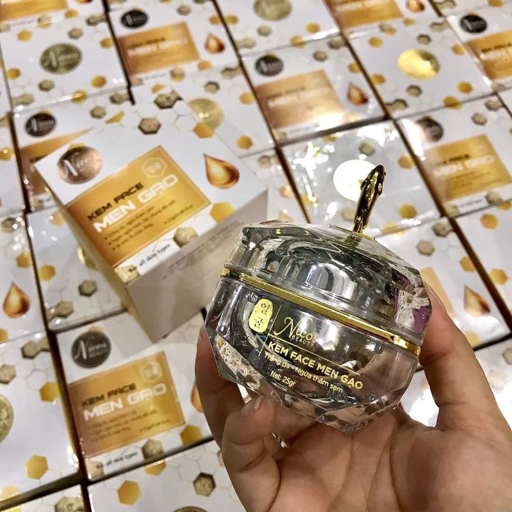 Kem Cấy Trắng Men Gạo Cho Da Sau Peed - Nicos Thanh Nhi