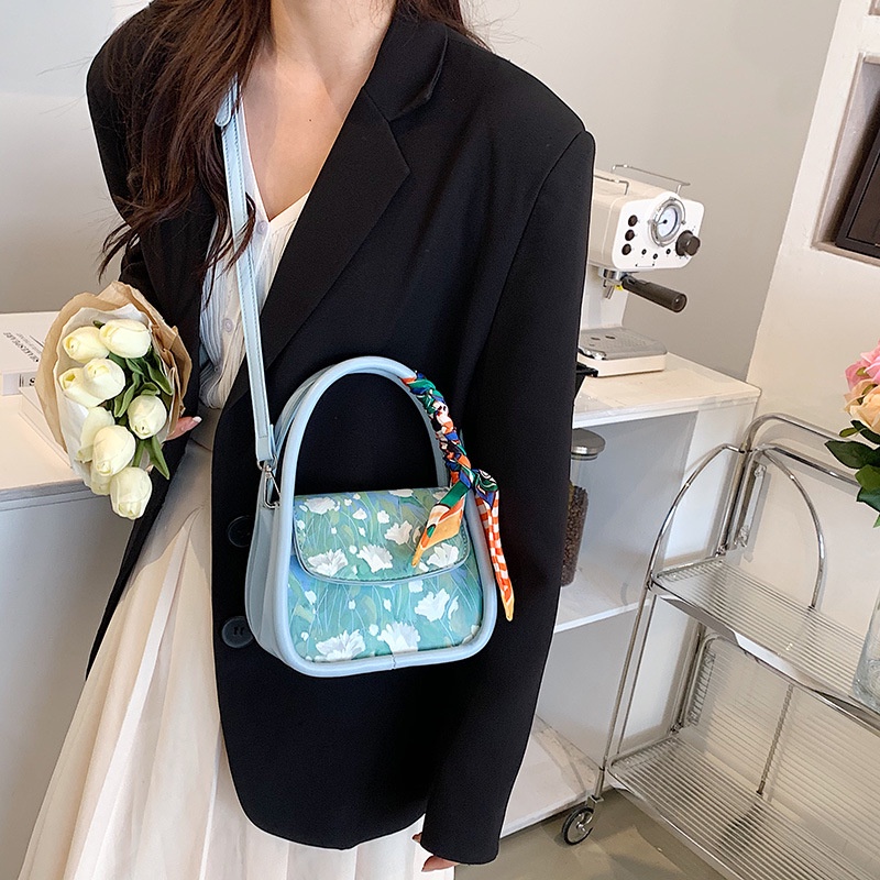 Túi Xách Thời Trang Mùa Hè 2022 Họa Tiết Màu Mực Chất Lượng Cao