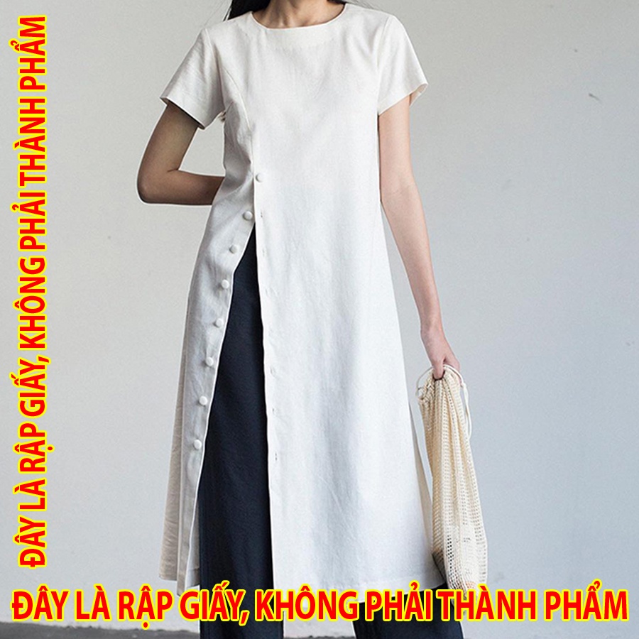 Rập Giấy 30119 - Đầm Áo dài 2in1 La.Linen