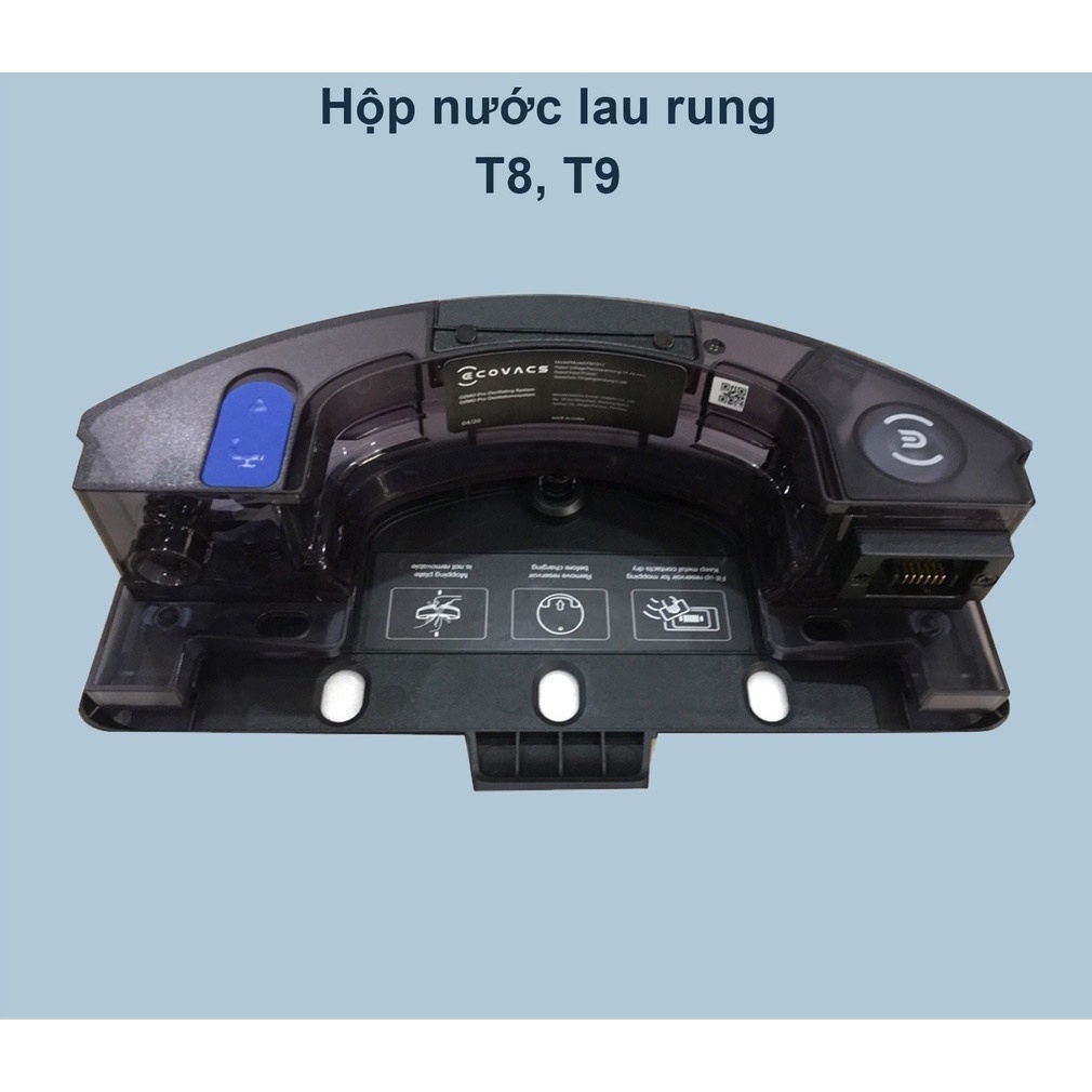 Phụ kiện hộp lau rung/ hộp nước robot hút bụi Ecovacs Deebot T8 Aivi, Max , Power, Plus / T9 Aivi, Max, Po