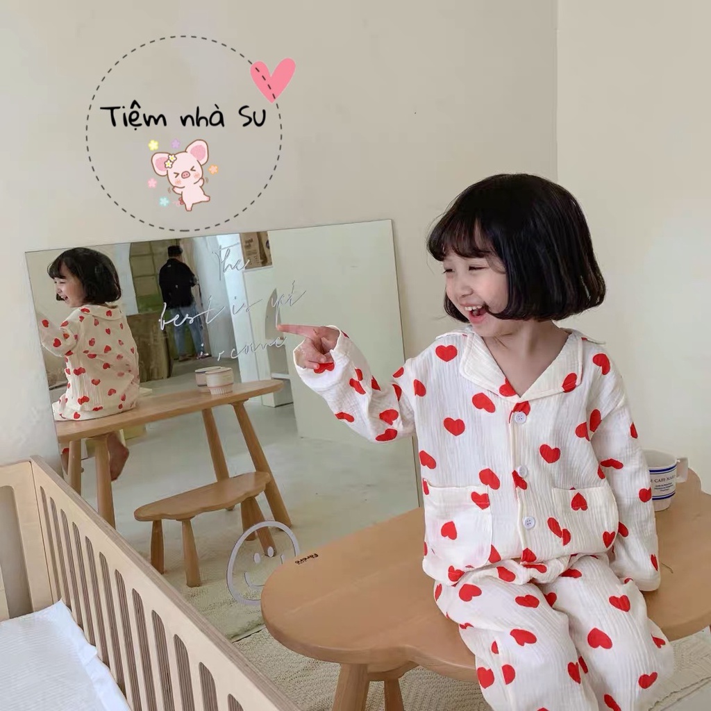 Đồ bộ cho bé -  Bộ Pijama xô đũi cho bé trai , bé gái siêu xịn sò (08-20kg) ❤️ TIỆM NHÀ SU - ở nhà cũng phải xinh.