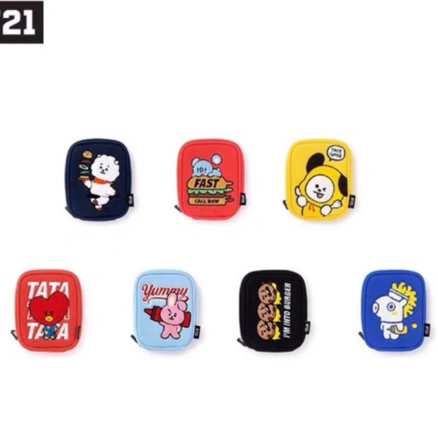 A069 ❤️ PUNIQ SPACE on hand 100% official BT21 BTS original authentic Túi Du Lịch Đựng Dây Cáp Chính Hãng Puniq Space On Hand 100% Chính Hãng Dành Cho Fan Bts