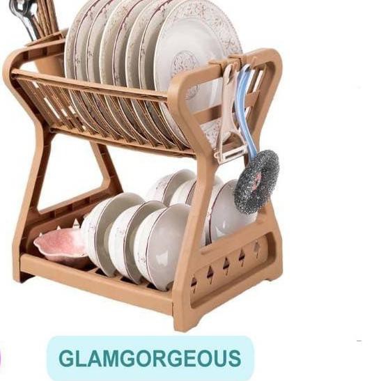 Giá Đỡ Đĩa Hai Tầng Rd010 Kèm Muỗng Và Móc Treo