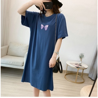 Đầm Suông Form Rộng Chất Vải Mềm Mát Dịu Nhẹ Nữ In Hình Bướm Siêu Đẹp Phong Cách Dễ Thương Năng Động Trending TTDS0069