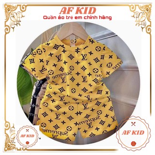Bộ đồ hè cho bé 💖 Bộ cộc tay LV Sup cho bé trai bé gái 💖 chất thun lạnh cao cấp siêu mềm siêu mát
