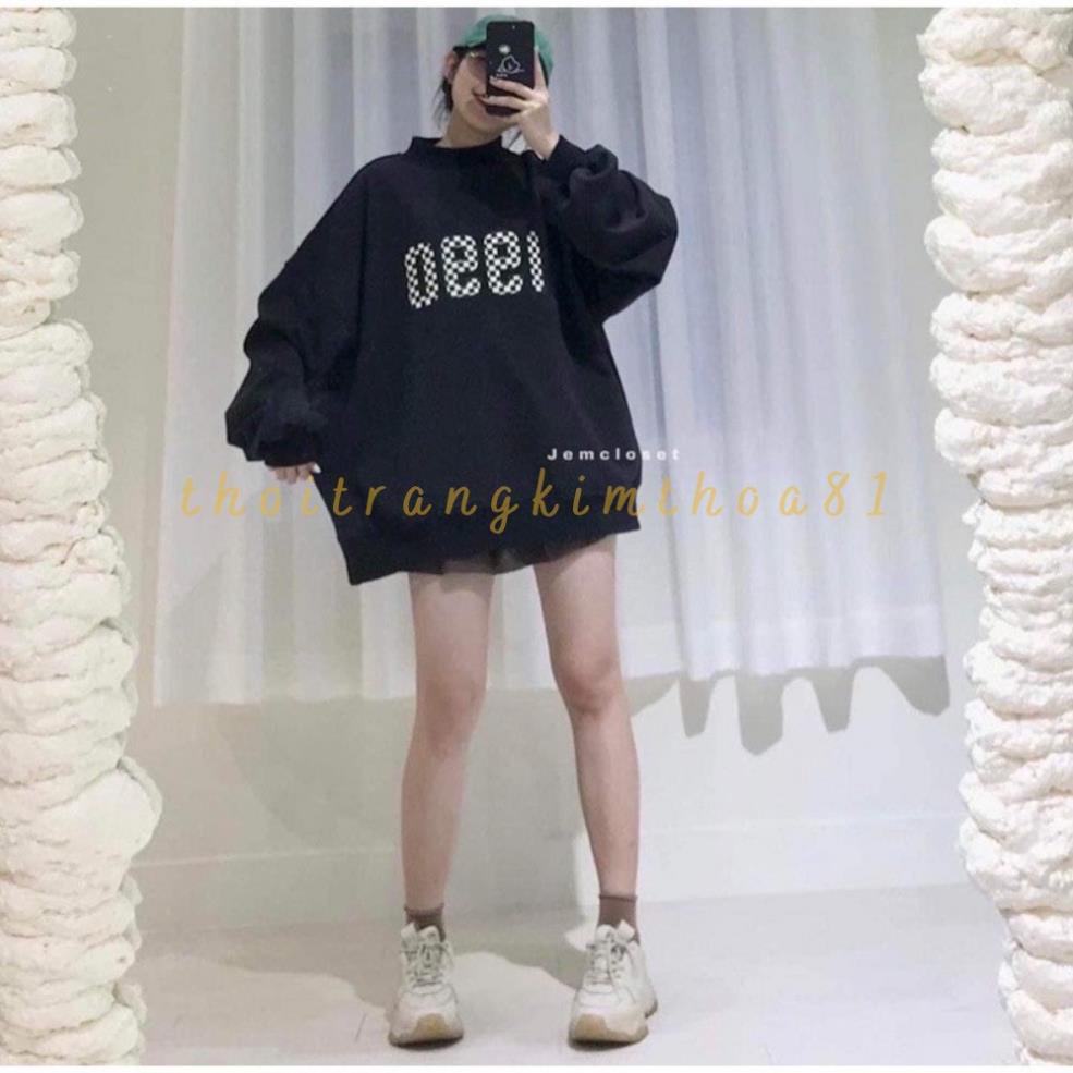Áo nỉ sweater 1990 nỉ bông siêu đỉnh phom nam nữ vừa