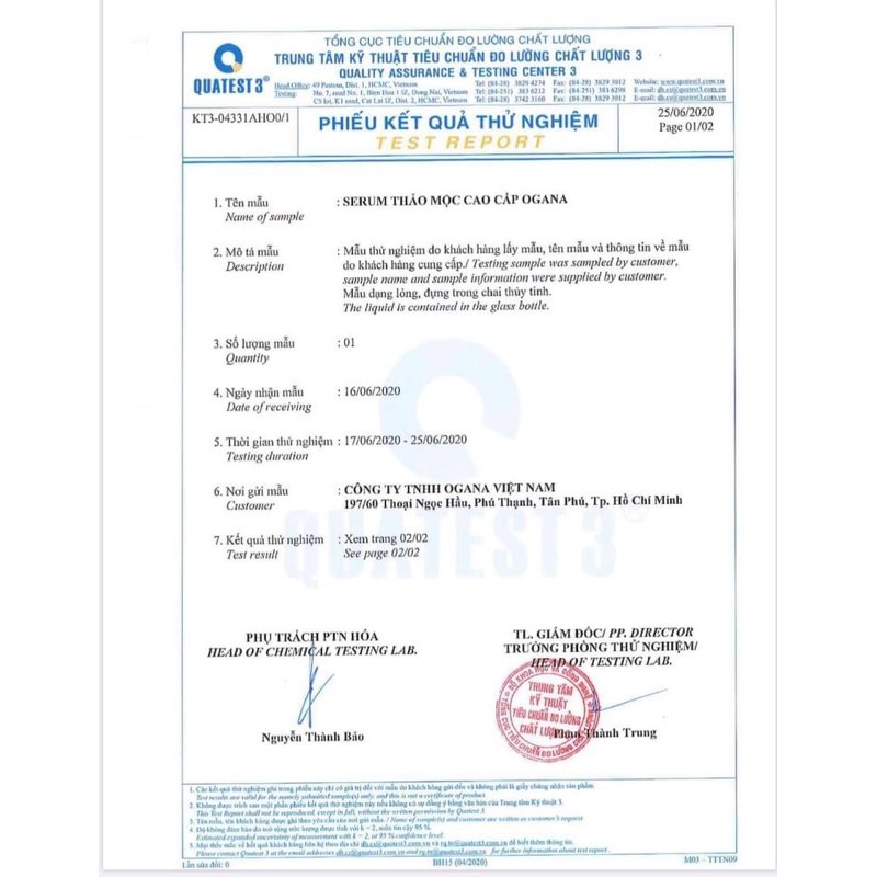 Serum Ogana cho da mụn