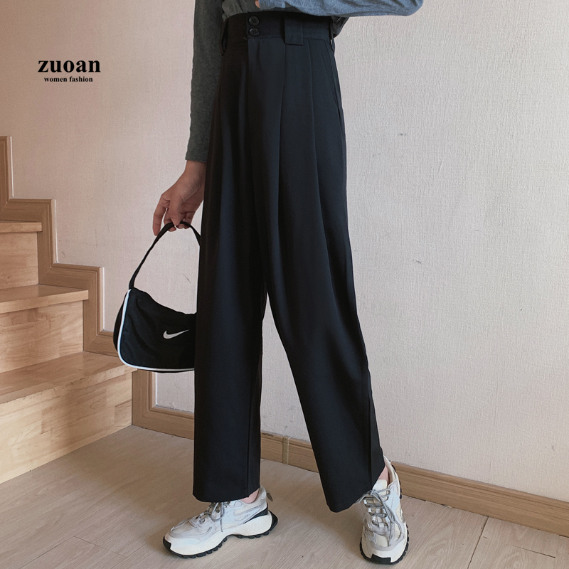 SUXI Quần ống lưng cao thời trang sành điệu