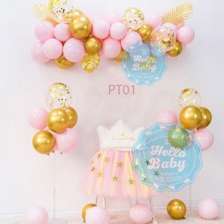 Set trang trí sinh nhật 2 trụ bóng