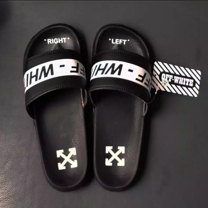 OFF WHITE Dép Sandal Màu Trắng / Đen Cho Nam / Nữ 38