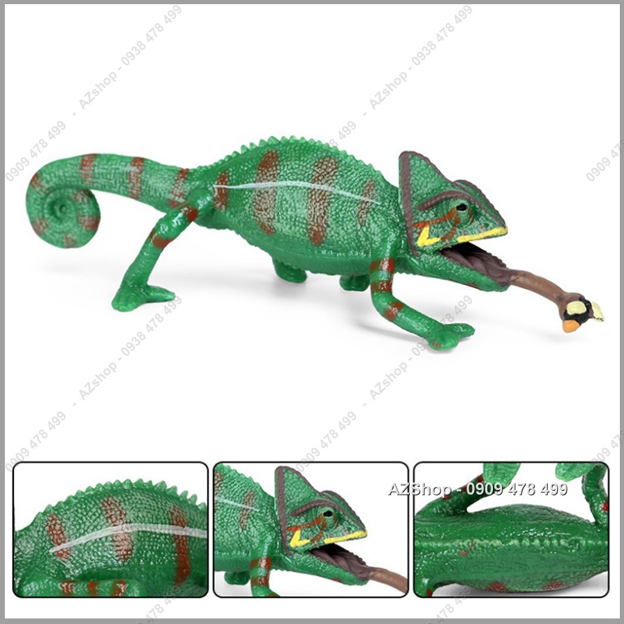 Mô Hình Bò Sát Thằn Lằn Chameleon - Lizzard - Động Vật Size Nhỏ - 7666.6