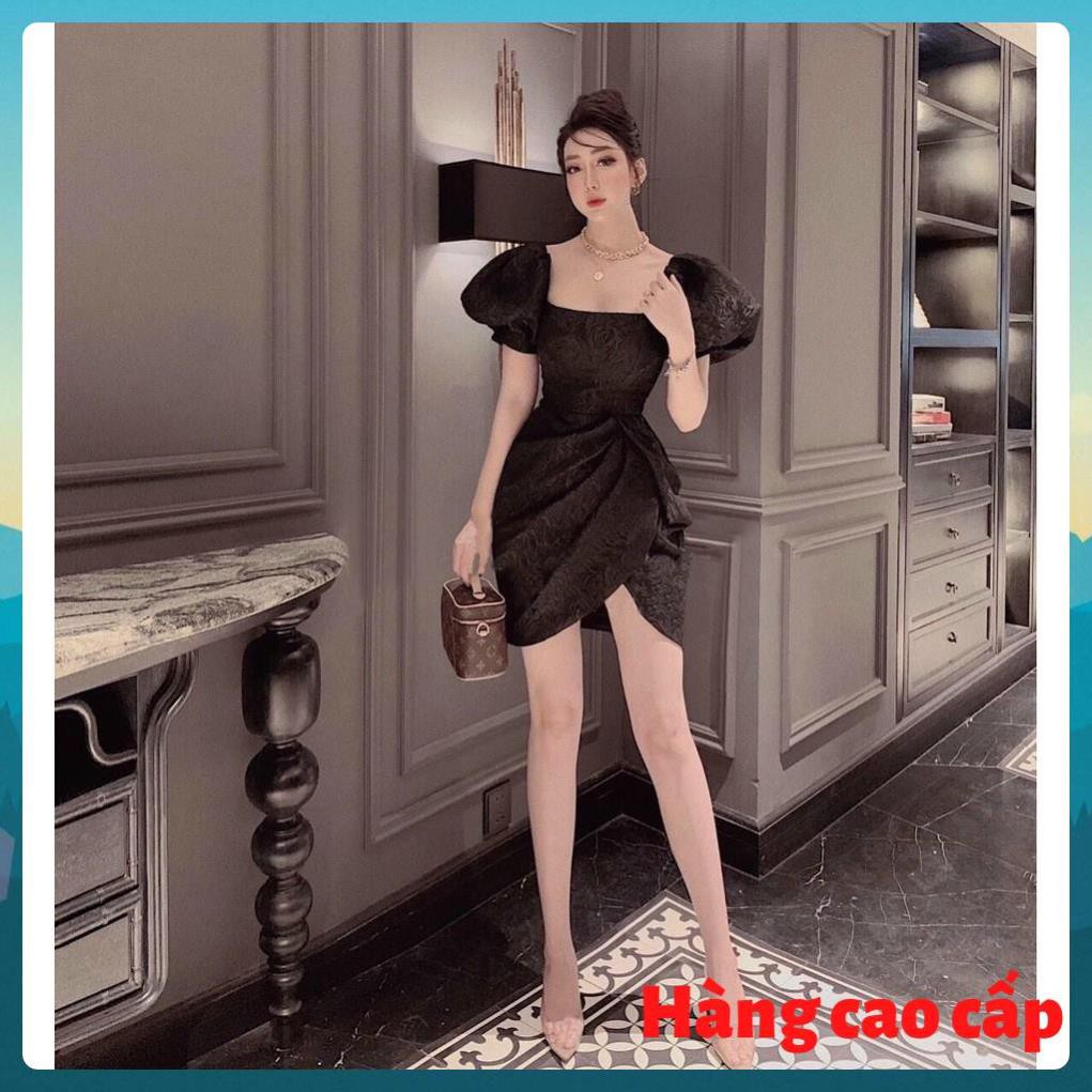 (Hàng cao cấp) Đầm gấm cổ vuông dự tiệc sang trọng quý phái Ema Dress | BigBuy360 - bigbuy360.vn