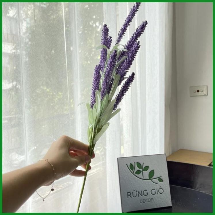 [HOA LỤA NHÂN TẠO] Cành lavender trang trí - Hoa lụa lavender trang trí nhà cửa ( giá bán 1 cành)