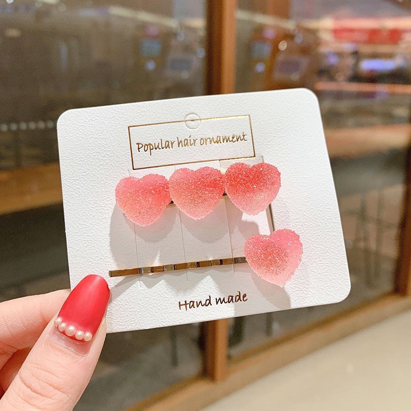 Set 2 kẹp tóc dễ thương phong cách Hàn Quốc cho phái nữ