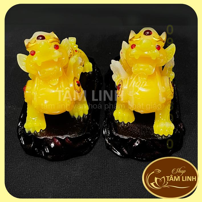 Cặp tượng Tỳ Hưu tài lộc phong thủy đại lộc phát - Cao 15 cm