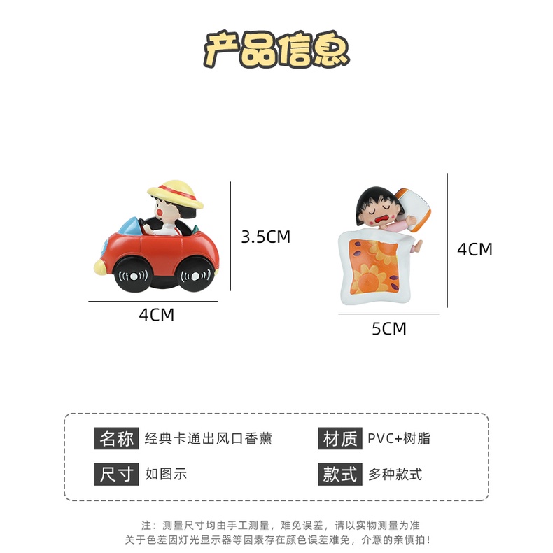 Kẹp Khuếch Tán Nước Hoa Gắn Điều Hòa Xe Hơi Hình Shinchan Maruko Dễ Thương