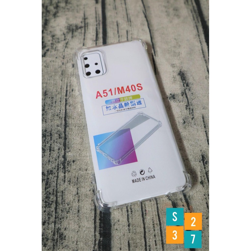 Ốp lưng dẻo Samsung A51 , M40s Ốp PU 6D Chống sốc 4 góc trong suốt cao cấp