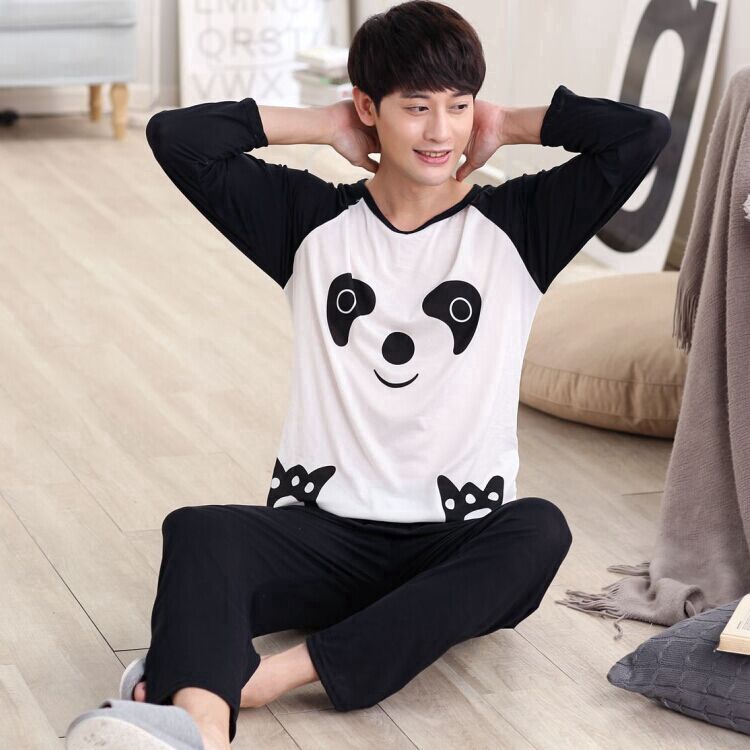 Set Đồ Ngủ Dài Tay Phong Cách Hàn Quốc Dành Cho Cả Nam Và Nữ