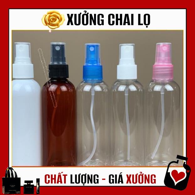 Chai Xịt Phun Sương ❤ TOP GIÁ RẺ ❤ Chai nhựa xịt phun sương nâu 50ml,100ml chiết mỹ phẩm ,Xưởng Chai Lọ