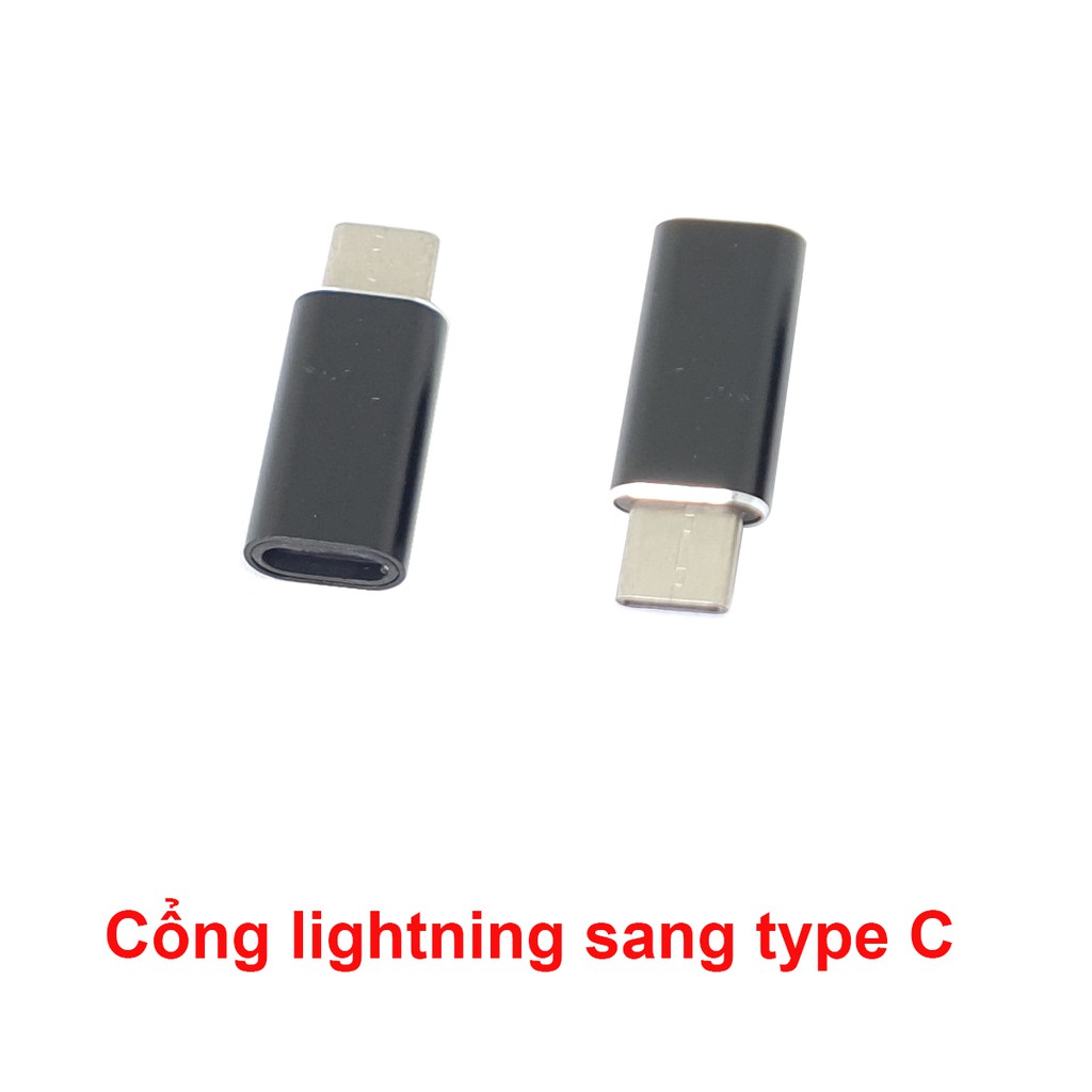 Đầu chuyển lightning của iphone sang chân sạc Type C - 1 chiếc