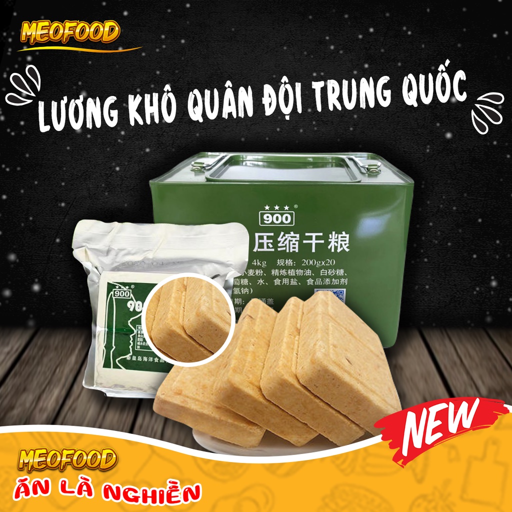 Lương khô quân đội Trung quốc thùng sắt hàng Chính hãng