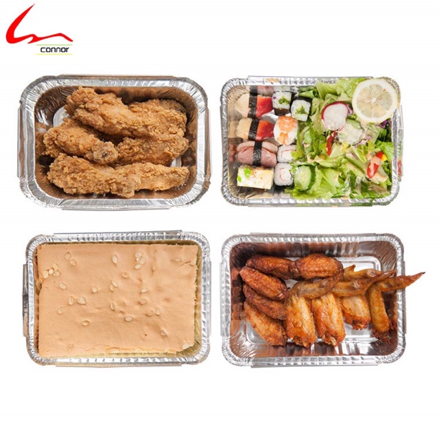 Set 25 hộp giấy bạc kèm nắp đựng thức ăn nướng trực tiếp tr