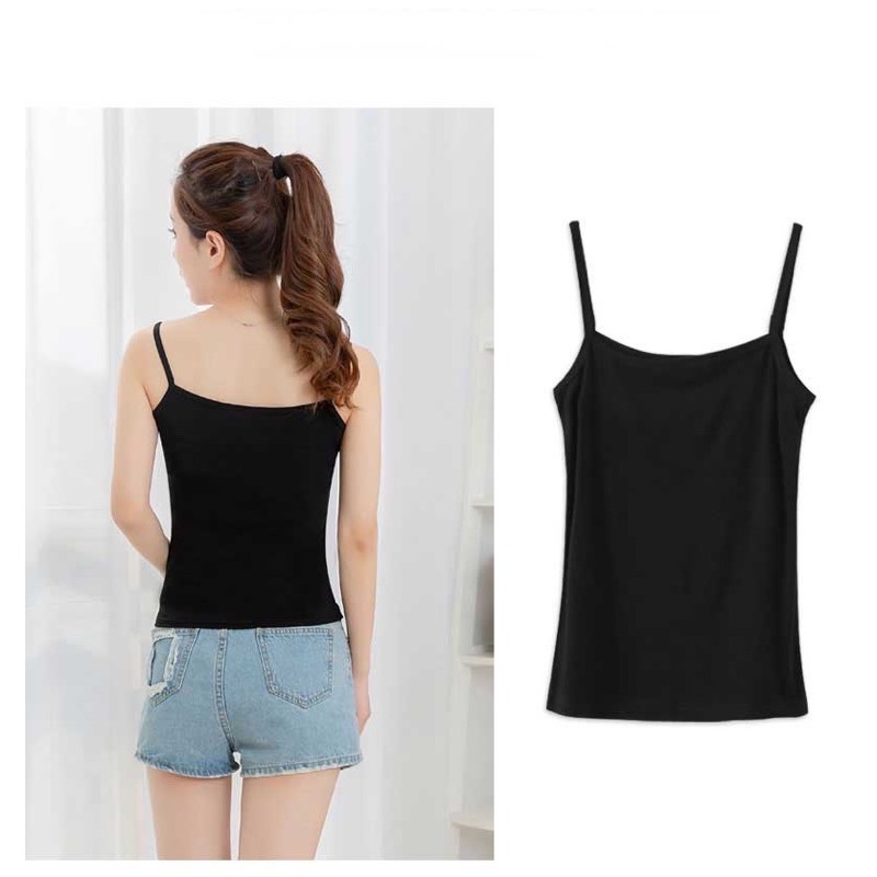 [CHỌN QUÀ] 😋🎁🎀 Combo 5 chiếc áo 2 dây cotton trơn đơn giản nhiều màu chất đẹp | BigBuy360 - bigbuy360.vn