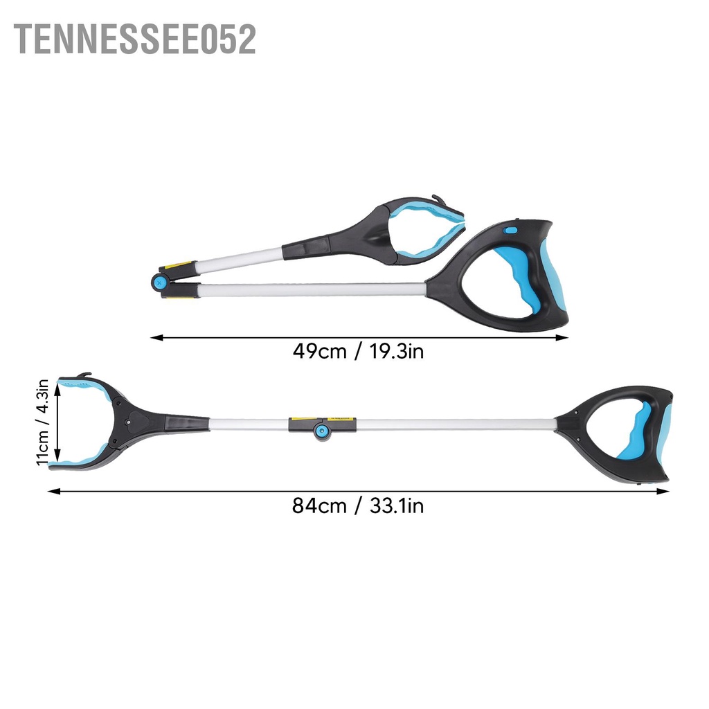 Tennessee052 Có thể gập lại Reacher Grabber Tool Gấp Pick Up Stick Telescoping cho các mặt hàng rác