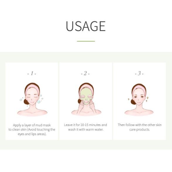 Lẻ 1 Gói Mặt nạ bùn trà Long Tỉnh Laikou kiềm dầu sạch da cấp nước Matcha Mud Mask