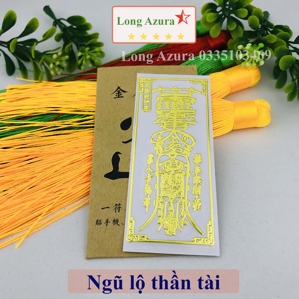 Linh phù tài lộc, may mắn, tình duyên, thần tài, tiền vào như nước - lá may mắn