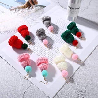 🧶Khuyên tai hình mũ len