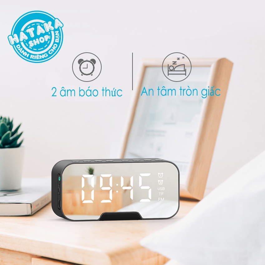 Loa bluetooth G10 PLUS kiêm đồng hồ báo thức