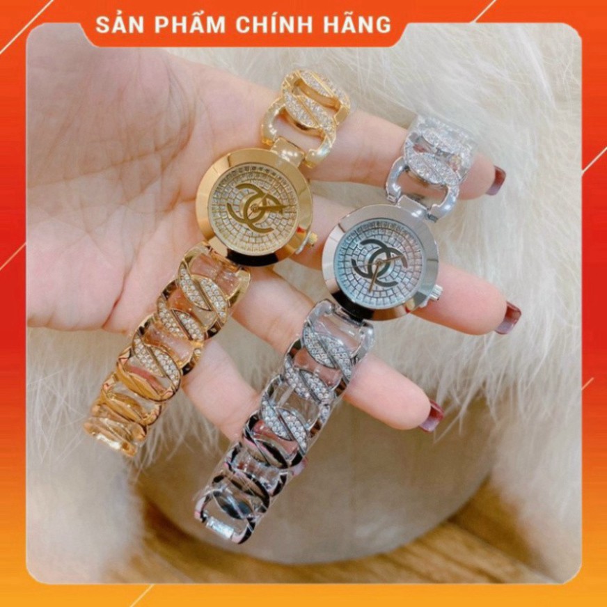 Đồng hồ chenal nữ dây kim loại thiết kế tinh tế sang trọng, chống nước , bảo hành 12 tháng-donghomiu