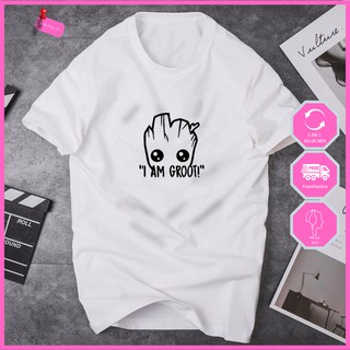 Áo thun nam nữ unisex ngắn tay không cổ đẹp Marvel (Nhận in áo thun theo yêu cầu)
