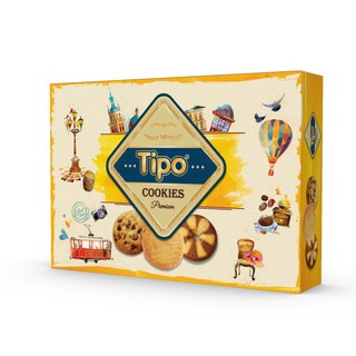 Bánh tipo butter cookies 300gr hộp giấy hữu nghị