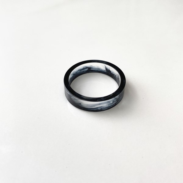 Nhẫn Nam Thời Trang PUN Màu Bạc Cá Tính Hàn Quốc - Nhẫn Nam Đẹp Chất Liệu mica - Nhẫn Blud Ring