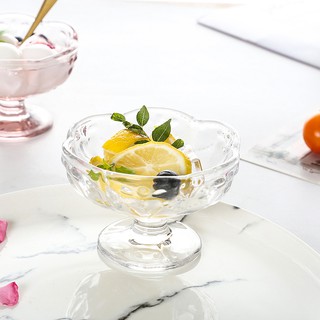 Tô Thủy Tinh Đựng Kem/Salad/Salad Hình Trái Tim Phong Cách Nhật Bản