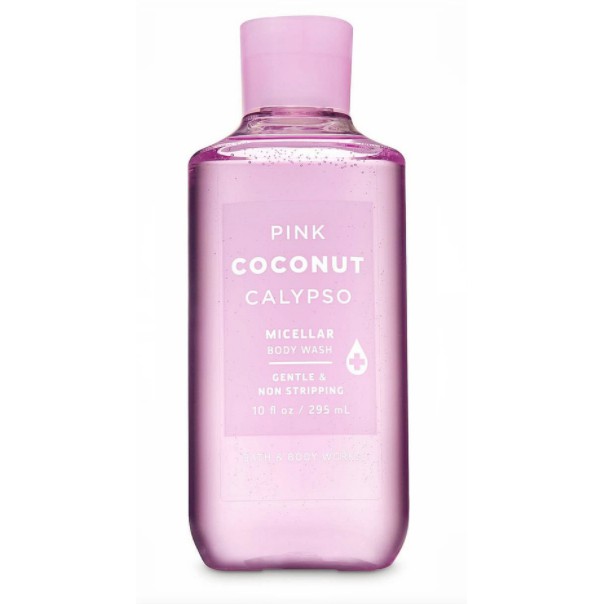 Gel tắm cao cấp Bath &amp; Body Works Pink Coconut Calypso Micellar Body Wash 295ml (Mỹ)