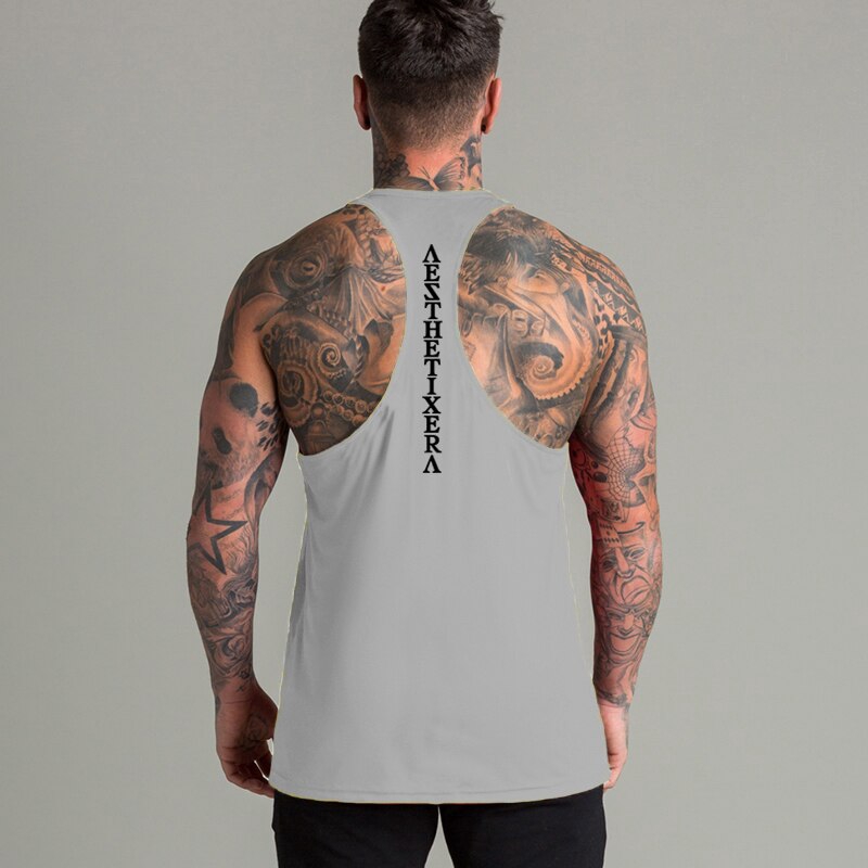 Áo sát nách vải cotton phong cách thể thao thời trang cho nam