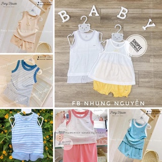 💕𝑭𝑹𝑬𝑬𝑺𝑯𝑰𝑷💕 bộ ba lỗ nous petit/air size 6-9m đến 18-24m- bộ nu sát nách mặc hè