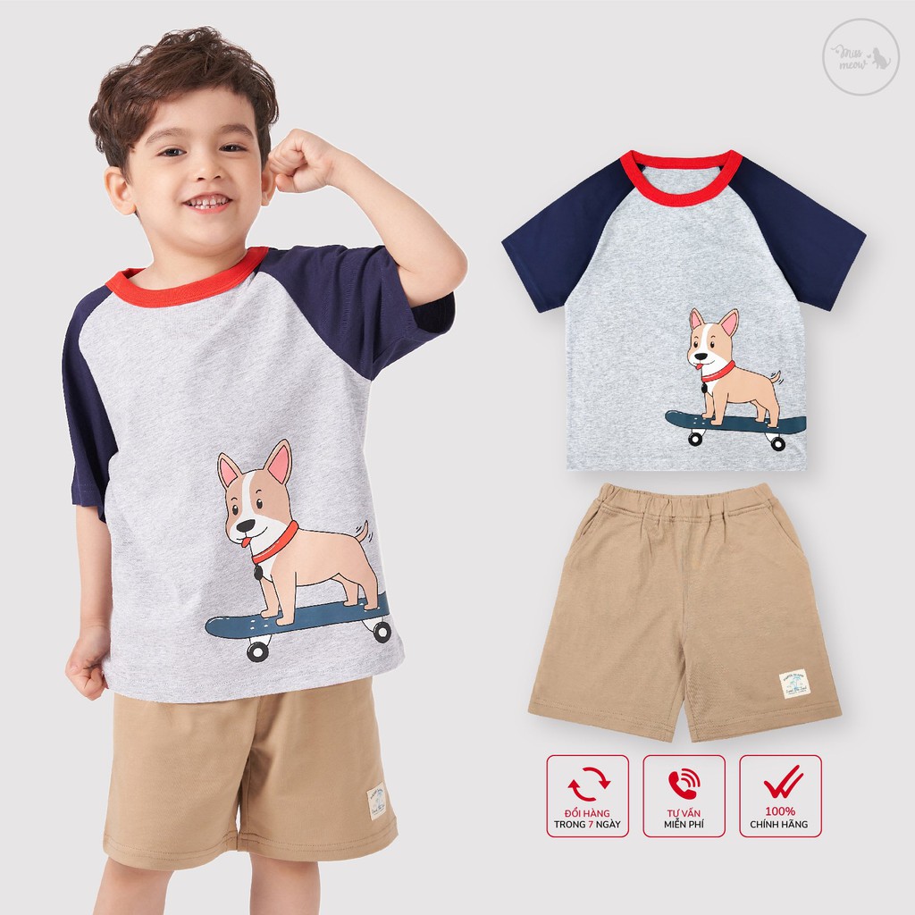 [Made in Vietnam] Bộ Bé Trai Bigfox Bộ Cộc Tay Cho Bé Mùa Hè Chất Cotton Mã Xuất Online 03