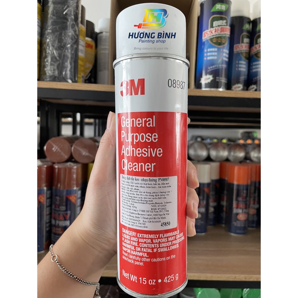 3M General Purpose Adhesive Cleaner 08987 - Chai xịt tẩy đa năng, tẩy nhựa đường, lột tem (15oz ~ 370ml)